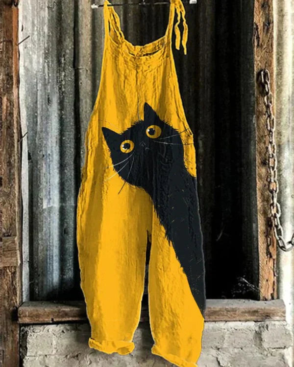 Josephine | Funny Cat Pattern Jumpsuit