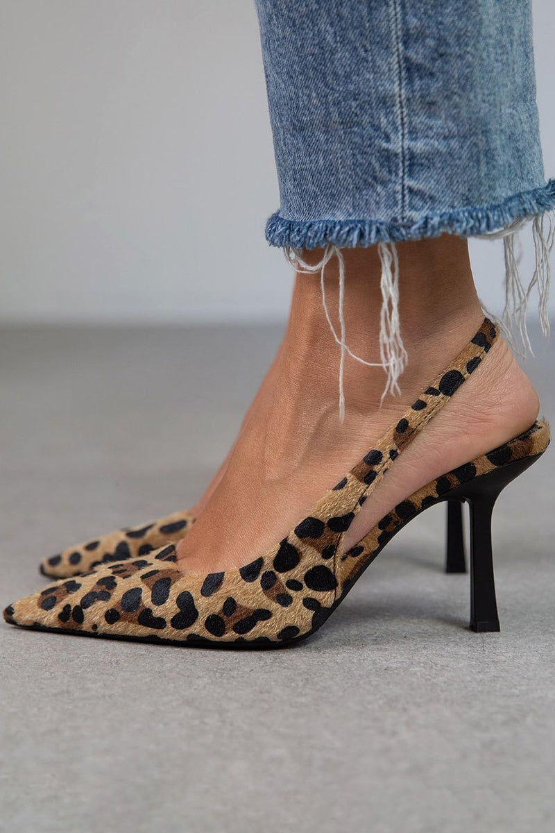 Liora | Artisan sandals with leopard print