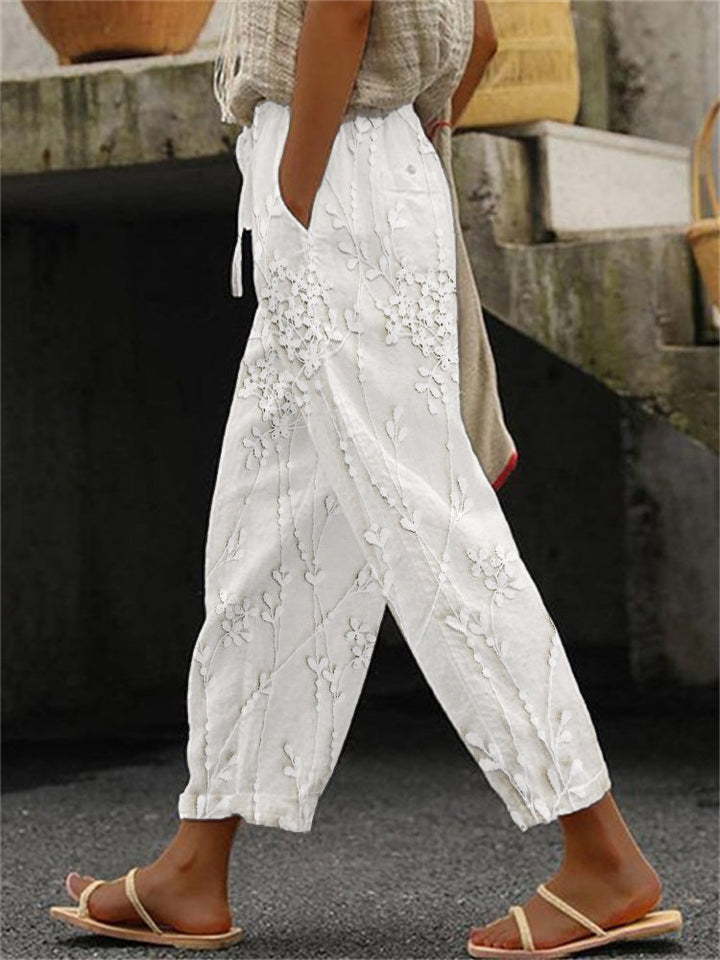 Aviora™ - Wine Printed Pants