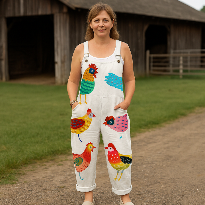 Vintage Wide Leg Jumpsuit - Effortless Comfort & Chic Style for Women