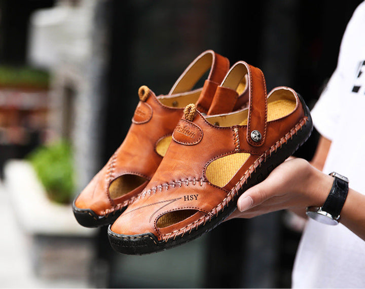 Bryan | Orthopedic Leather Sandals