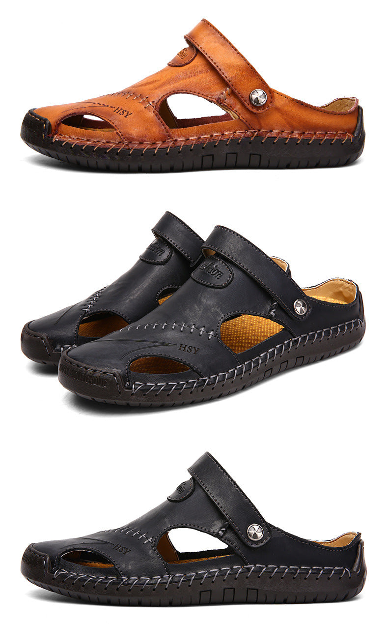 Bryan | Orthopedic Leather Sandals