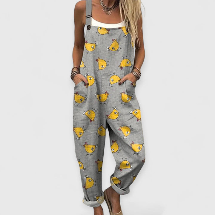 Althea | Vintage Artisan Wide Jumpsuit for Unique Style