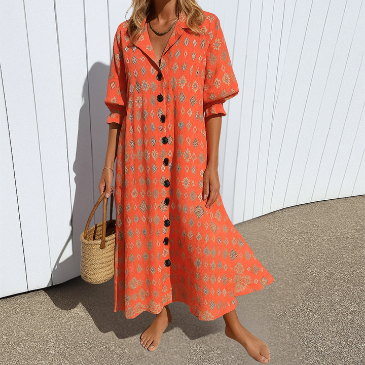 Jasmine | Elegant Slimming Cotton Dress