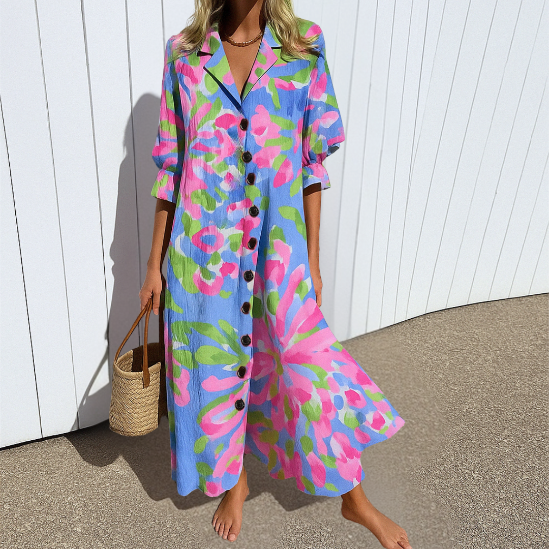 Jasmine | Elegant Slimming Cotton Dress