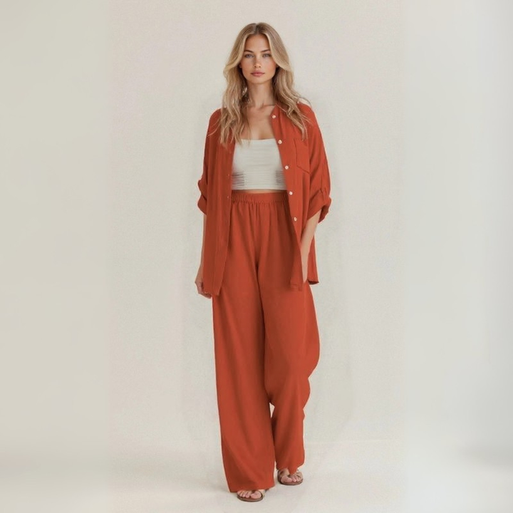 Alba | Casual Two-Piece Set in Artisan Linen