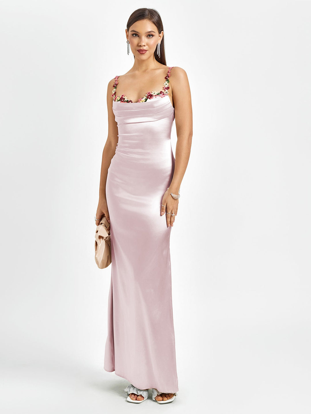 Flora | Satin Gown Maxi Dress