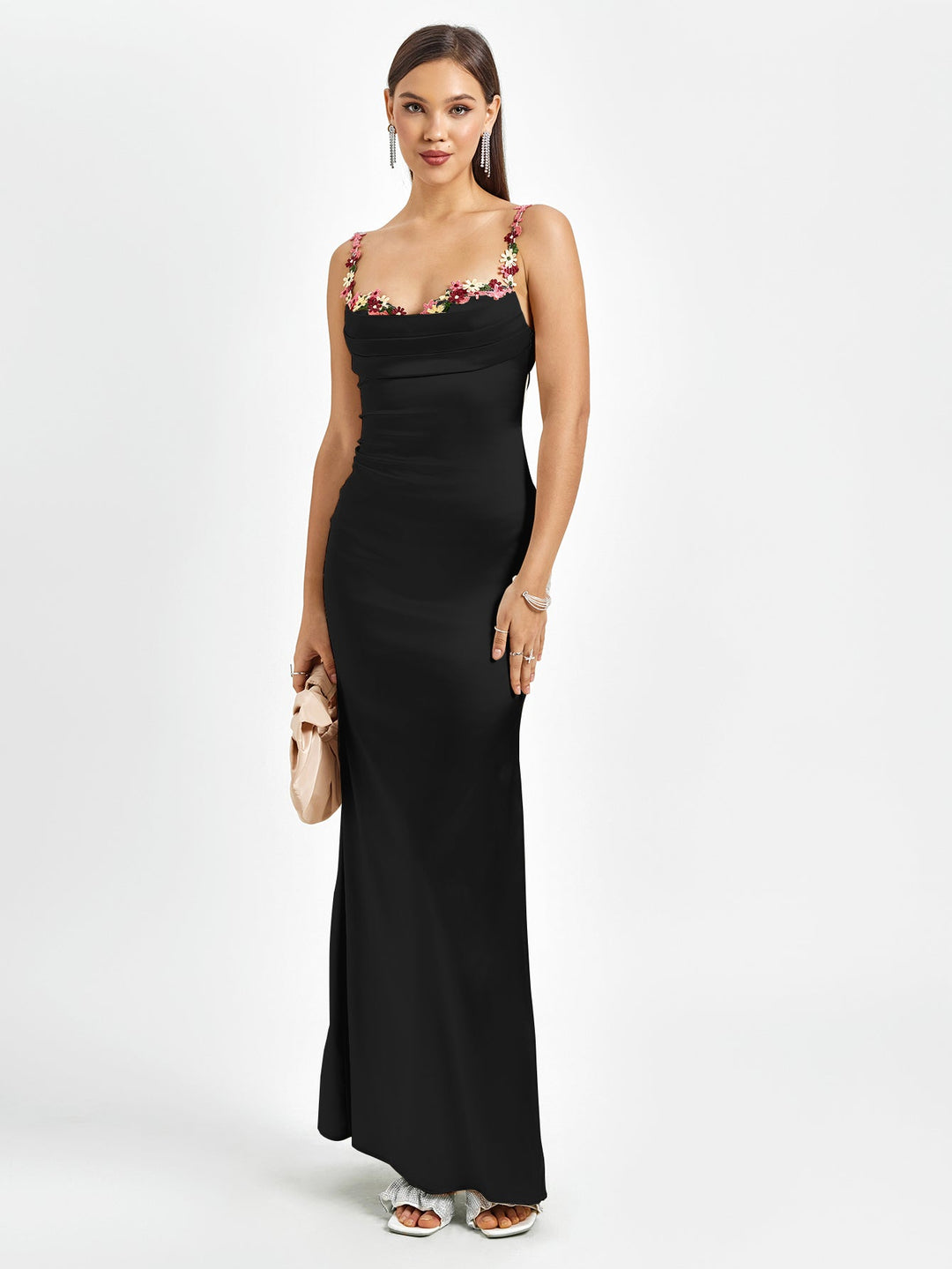 Flora | Satin Gown Maxi Dress