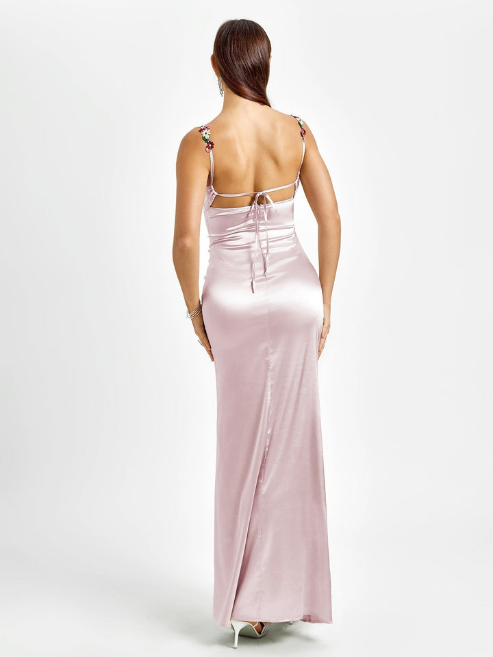 Flora | Satin Gown Maxi Dress