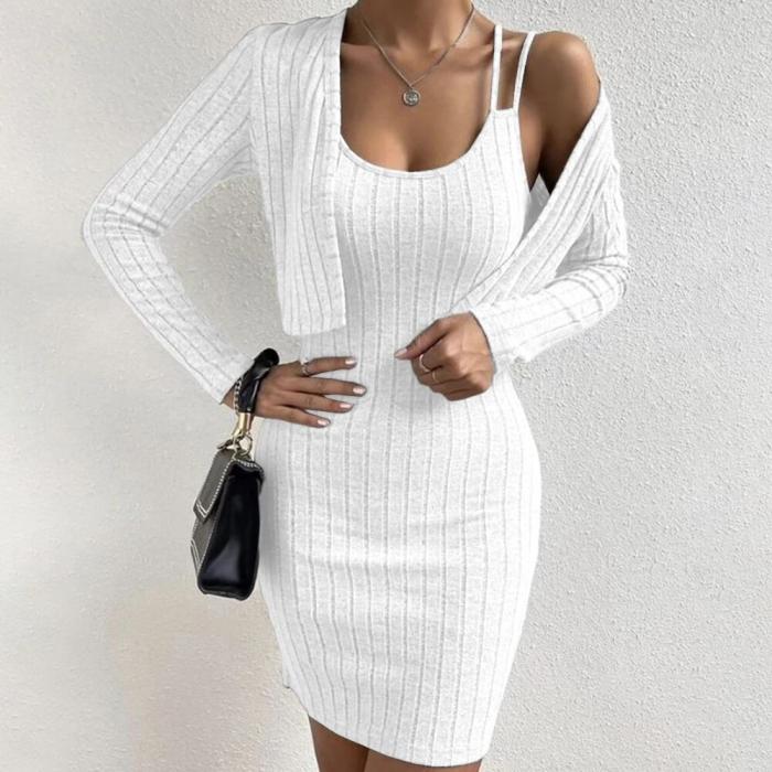 Victoria™ - Modern Bodycon Dress with Cardigan