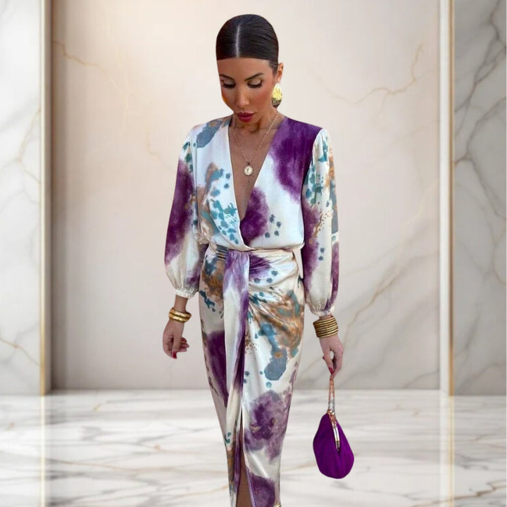 Valeria | Elegant Dress with Knot at the Waist