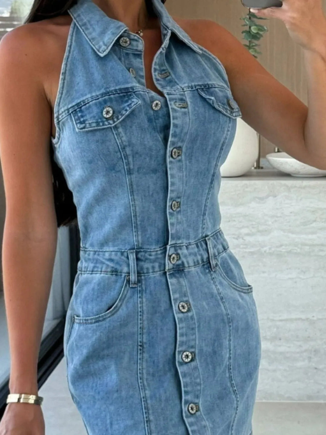 Peyton™ - Stylish Denim Dress