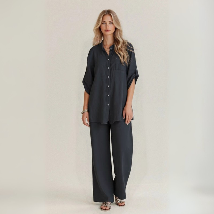 Alba | Casual Two-Piece Set in Artisan Linen