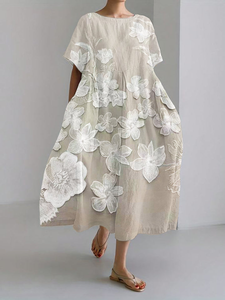 Cirelle™ - Elegant Dress with Floral Print