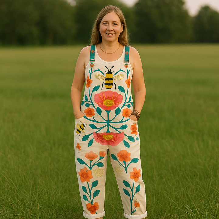 Vintage Floral Jumpsuit Women - Effortless Style & All-Day Comfort