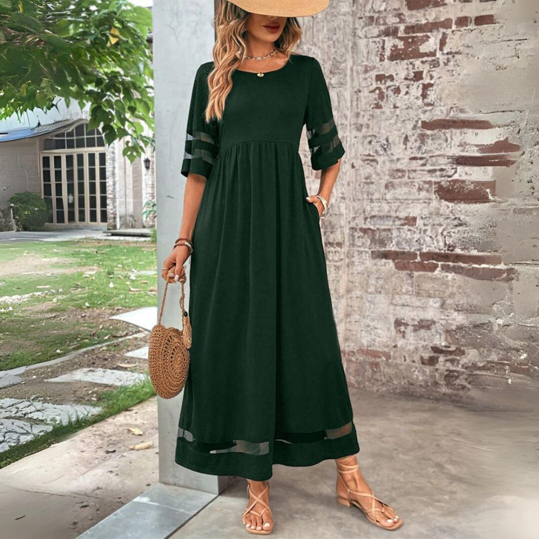Isabelle Hart | Elegant A-Line Midi Dress