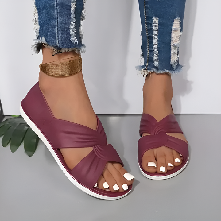 Eleanor - Bow Tie Slip-On Sandal