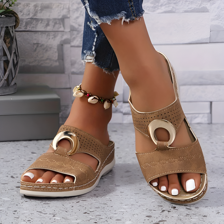 Angelica - Comfortable Slip On Sandals