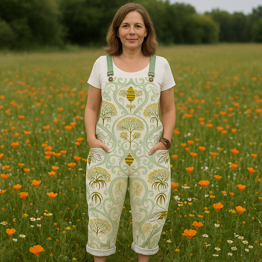 Vintage Floral Jumpsuit - Effortless Comfort & Stylish Wide Leg Design