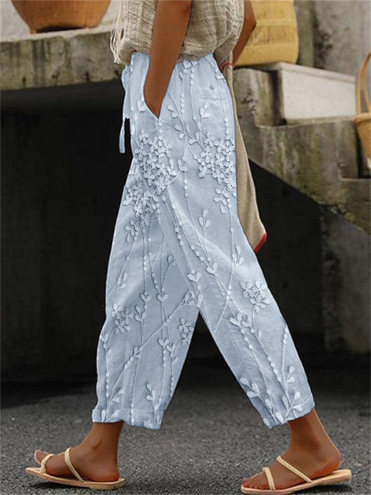 Aviora™ - Wine Printed Pants