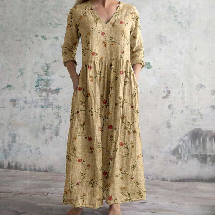 Lina™ - Elegant Floral Dress