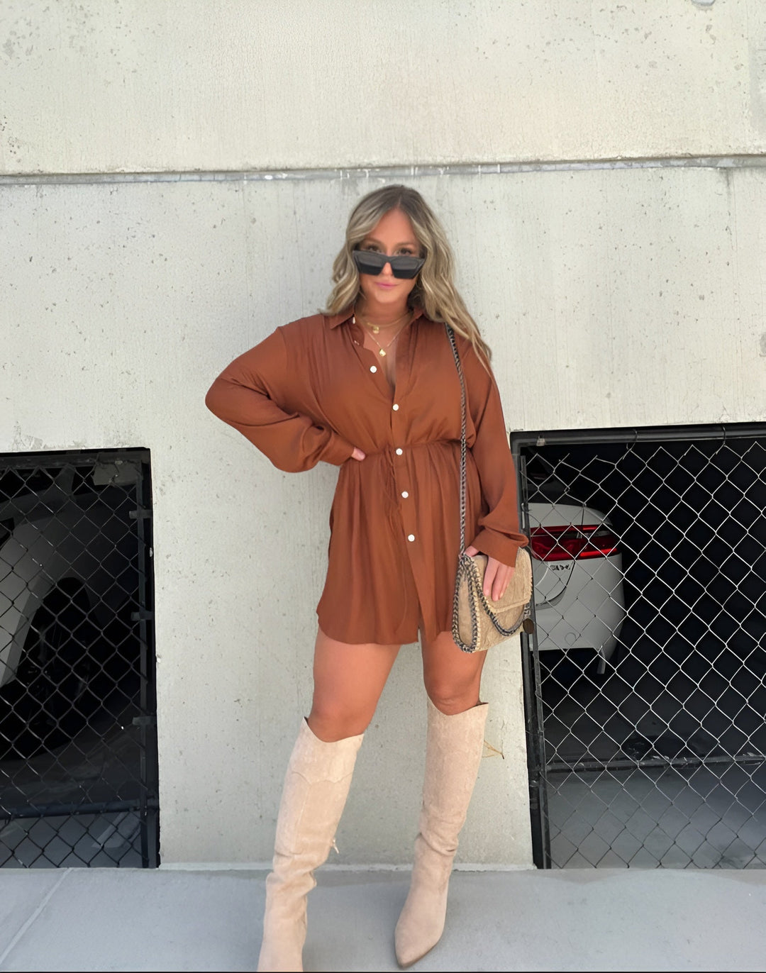 Amelie | Trendy Satin Romper Dress