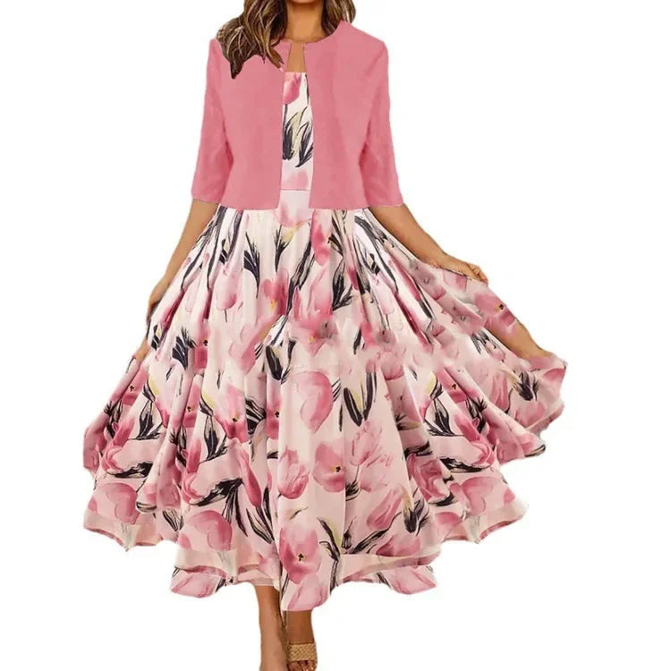 Riley™ - Stylish Dress And Jacket Set