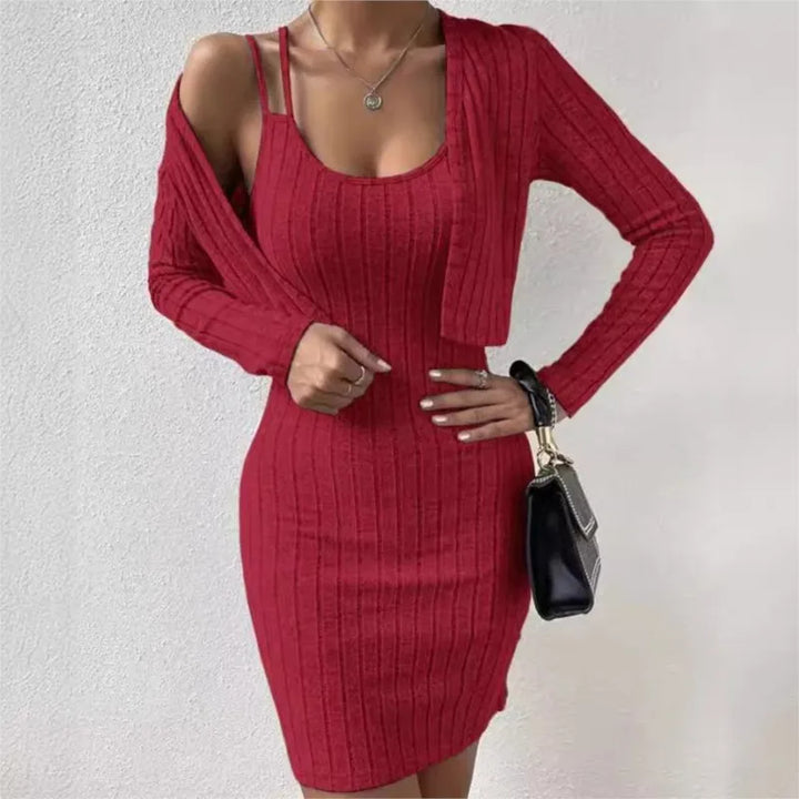 Victoria™ - Modern Bodycon Dress with Cardigan