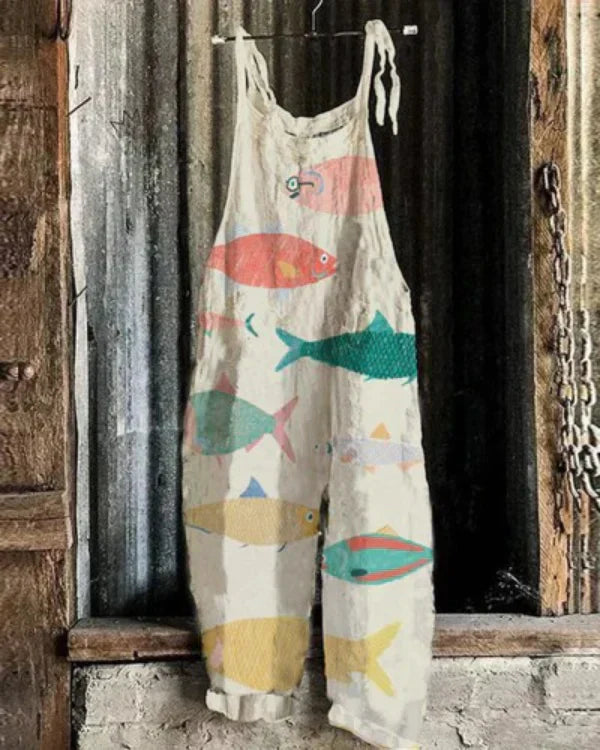 Riley | Japanese Art-Inspired Jumpsuit