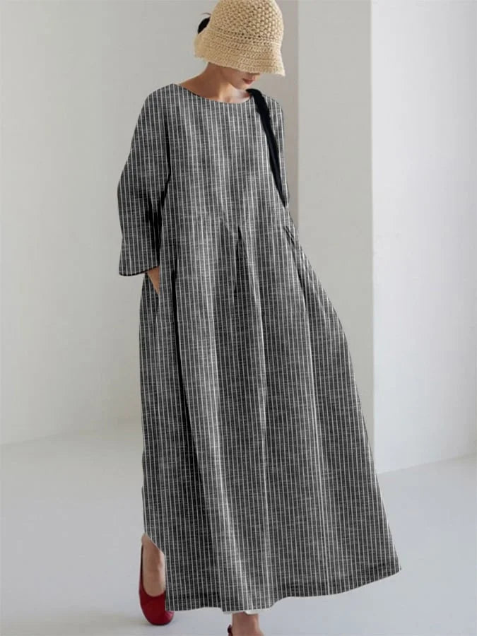OLIVIA™ - VINTAGE STRIPED LOCKER DRESS