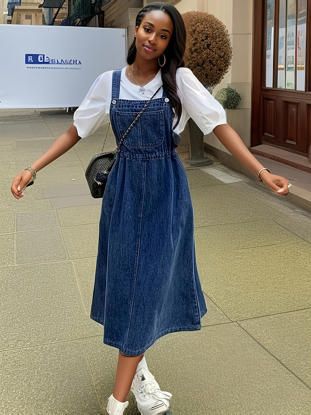 Savannah™ - Stylish Denim Maxi Dress