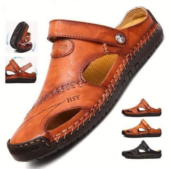 Bryan | Orthopedic Leather Sandals