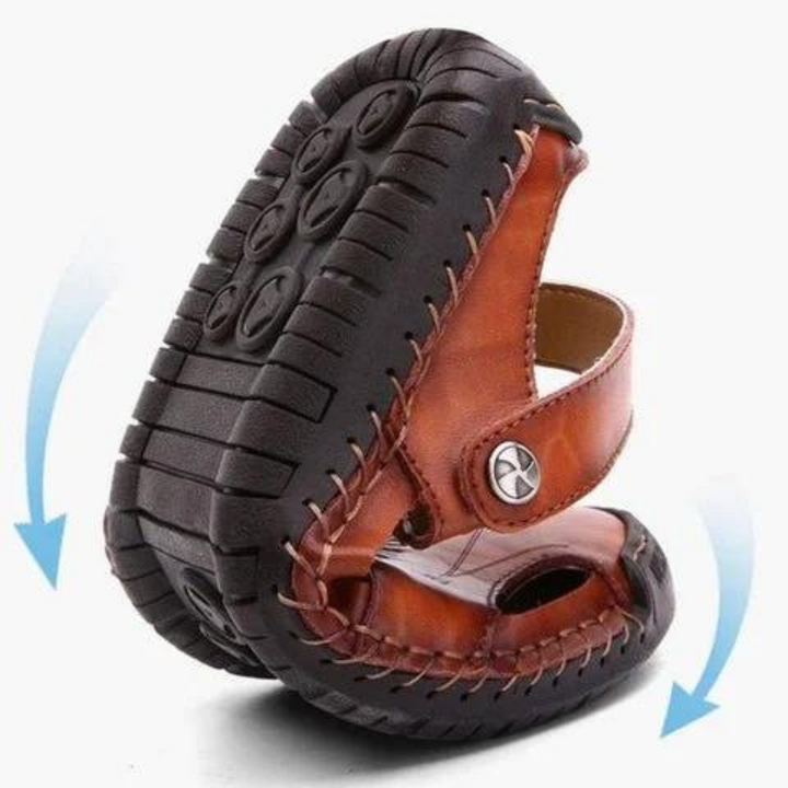 Bryan | Orthopedic Leather Sandals