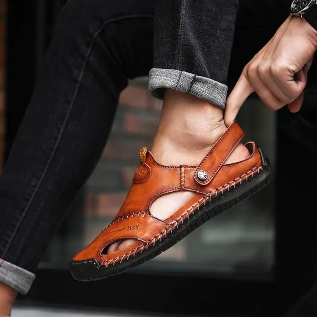Bryan | Orthopedic Leather Sandals