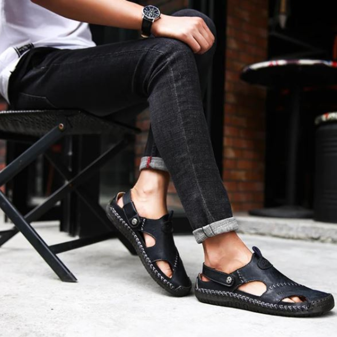 Bryan | Orthopedic Leather Sandals