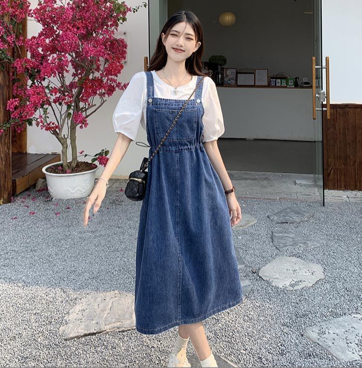 Savannah™ - Stylish Denim Maxi Dress