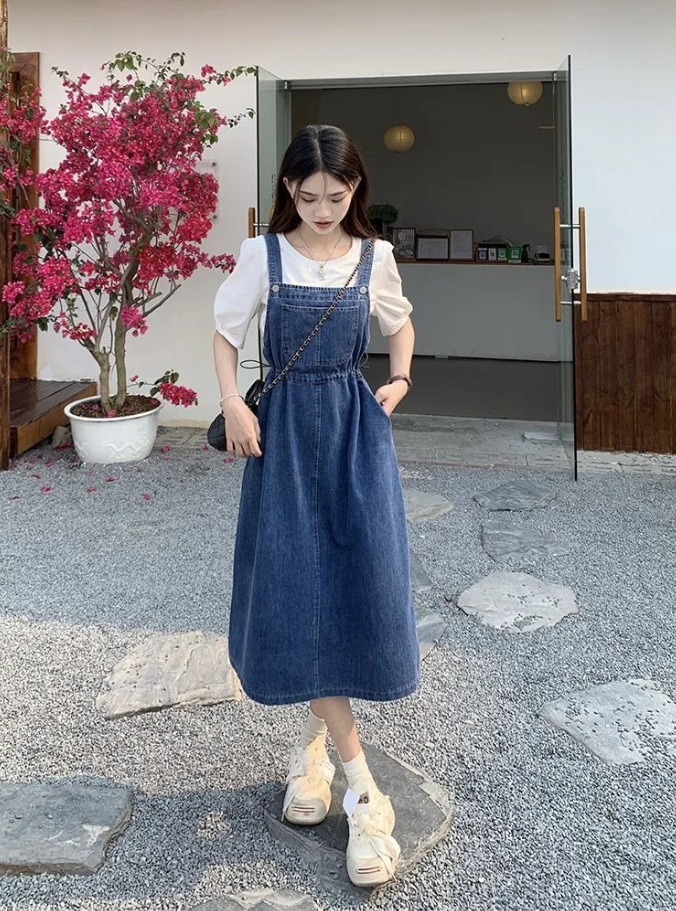 Savannah™ - Stylish Denim Maxi Dress