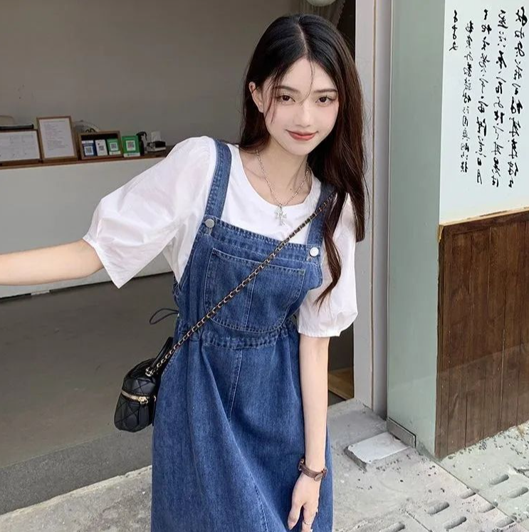 Savannah™ - Stylish Denim Maxi Dress
